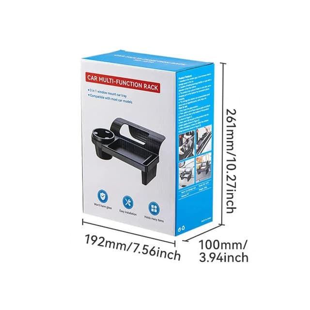 جعبه سازمان‌دهنده خودرو چندمنظوره آویز با جای لیوان و اسلات گوشی