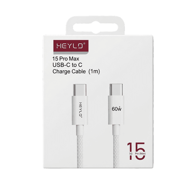 کابل شارژ HEYLO مدل USB-C to c