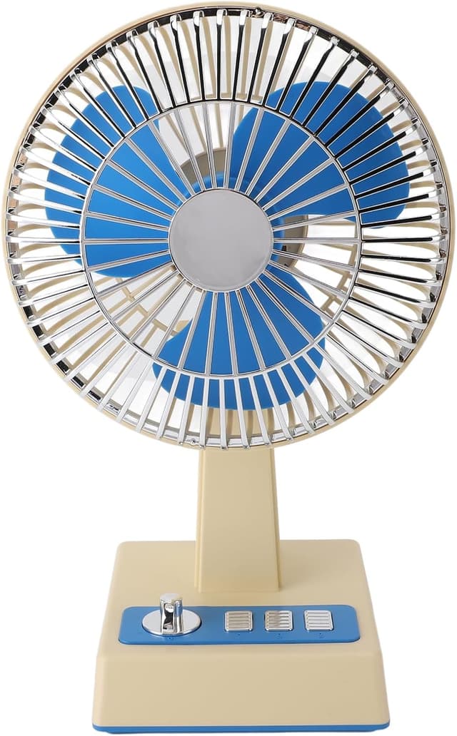 پنکه رومیزی شارژی بوکو مدل BUKU Retro Charging Fan Vintage