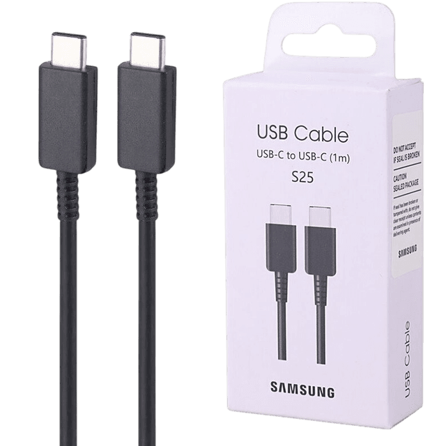 کابل شارژ و انتقال داده سامسونگ مدل S25 (TYPE-C to TYPE-C)