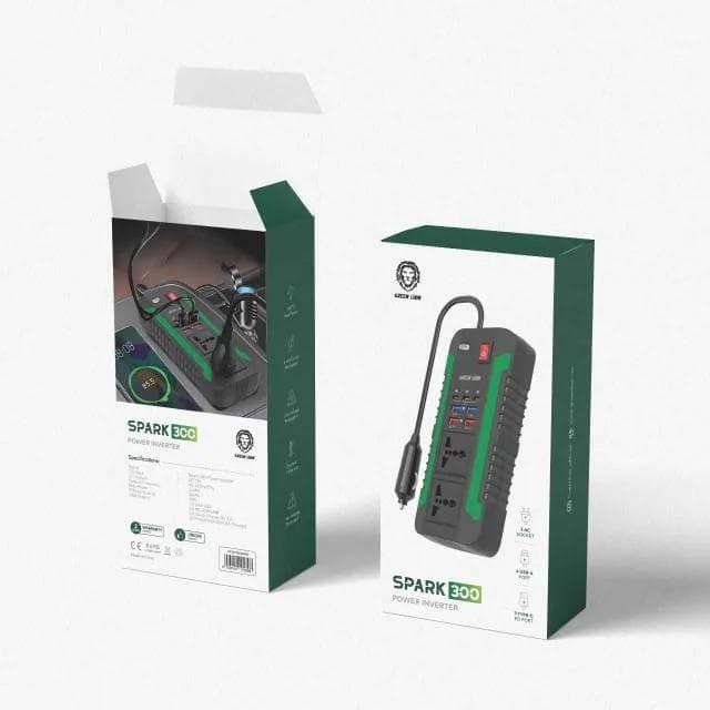 اینورتر برق خودرو Green Lion مدل Spark 300 Power Inverter