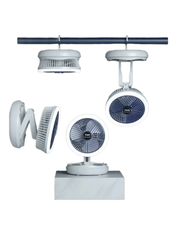 پنکه شارژی تلسکوپی مدل Multi-Function (دارای رینگ لایت)