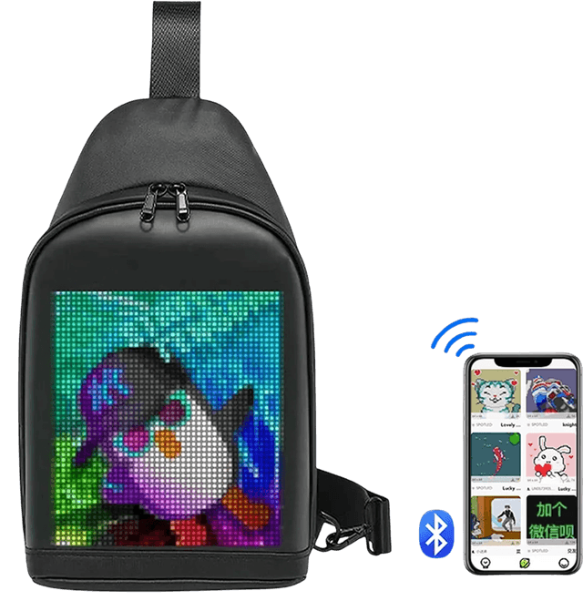 کوله کراس بادی LED صفحه قابل برنامه ریزی