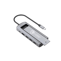 هاب 6 پورت USB-C ایزن مدل 6in1 hub EUH-02