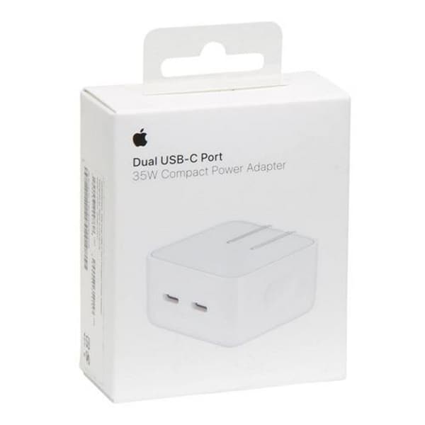 اداپتور شارژر 35 وات اپل مدل دو پورت تایپ سی 35w dual USB-C