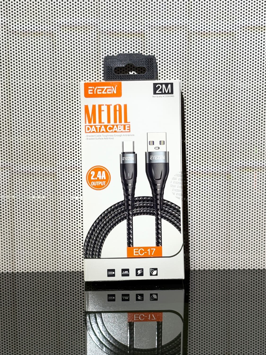 کابل شارژ EYEZEN مدل EC17 مبدل USB به Type-C طول 2 متر