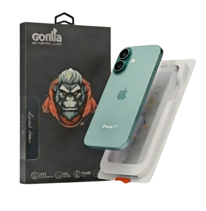 گلس فول Gorilla Easy Installation مدل iPhone 17
