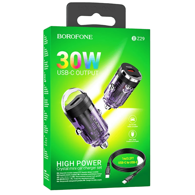 شارژر فندکی Borofone BZ29 Ray PD30W Type-C