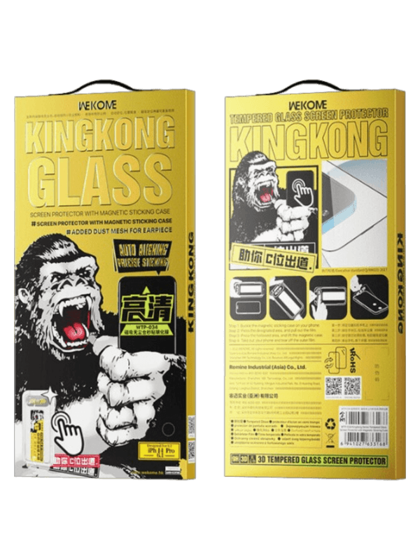 گلس محافظ صفحه نمایش WEKOME Kingkong اسان نصب