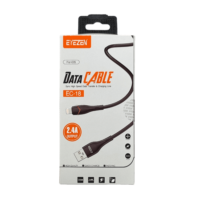 کابل شارژ EYEZEN مدل EC18 USB به Lightning طول 1 متر