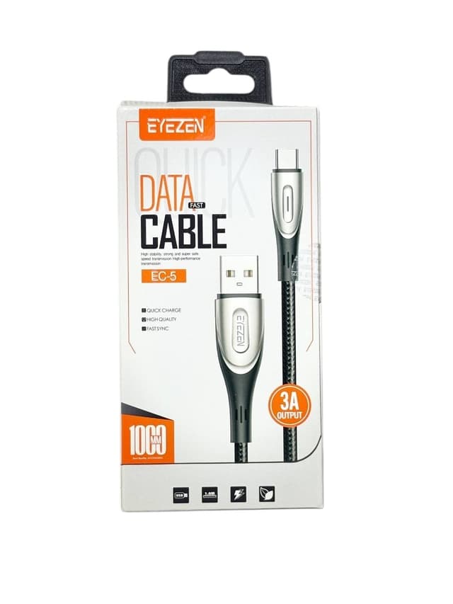 خرید کابل شارژ و انتقال داده EYEZEN مدل EC5 (USB به TYPE-C) - طول 1 متر